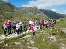 Our intrepid walkers and the fanastic views of Cwm Idwal